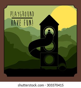 Playground digital design, vector illustration eps 10 