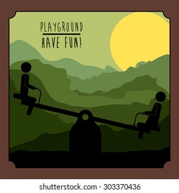 Playground digital design, vector illustration eps 10 