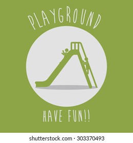 Playground digital design, vector illustration eps 10 