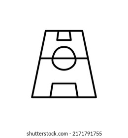 icono de trazo editable de área de juego, icono de trazo inteligente