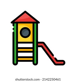 playground filled line style icon. vector illustration for graphic design, website, app. EPS 10
