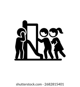 Playground Fun Icon Isolated On White Background 
