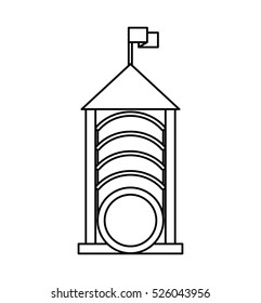 Playground games isolated icon vector illustration design