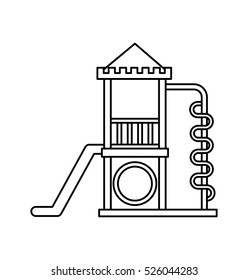 Playground games isolated icon vector illustration design