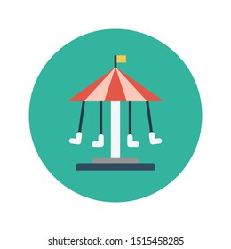 playground glyph flat vector icon