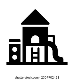 playground glyph icon illustration vector graphic