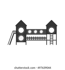 playground with with halls and stairs