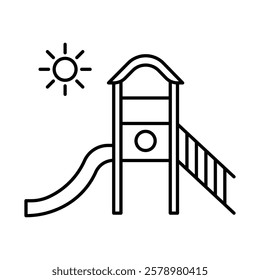 Playground icon Black and white logo