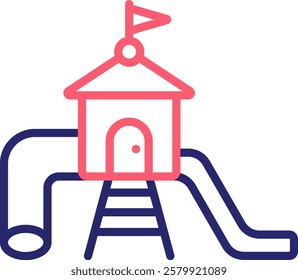 Playground Icon Color Vector Illustration