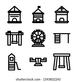 playground icon isolated sign symbol vector illustration - Collection of high quality black style vector icons
