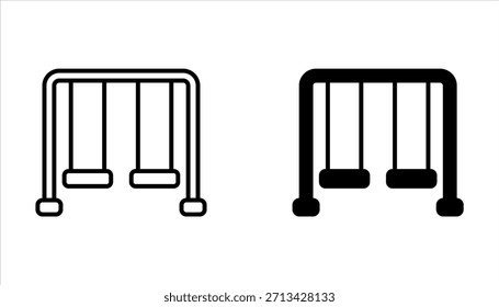 Conjunto de iconos de patio, conjunto de iconos vectoriales aislados sobre un fondo blanco.
