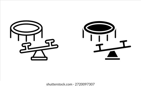 Conjunto de ícones de playground, de ícones vetoriais isolados em um fundo branco.