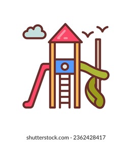 Playground icon in vector. Illustration