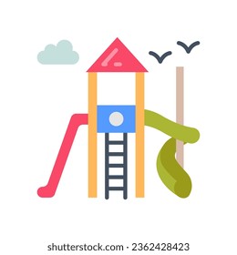 Icono de área de reproducción en vector. Ilustración