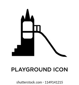 Playground icon vector isolated on white background for your web and mobile app design, Playground logo concept