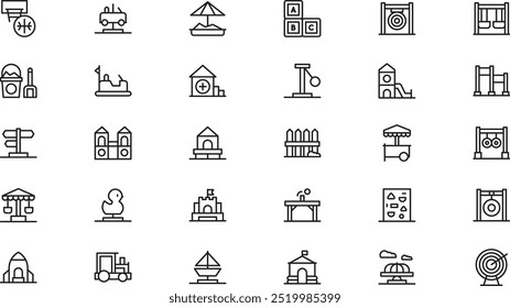 Playground icons High-Quality Vector Icons Collection with Editable Stroke. Ideal for Professional and Creative Projects.