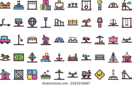 Playground icons High-Quality Vector Icons Collection with Editable Stroke. Ideal for Professional and Creative Projects.