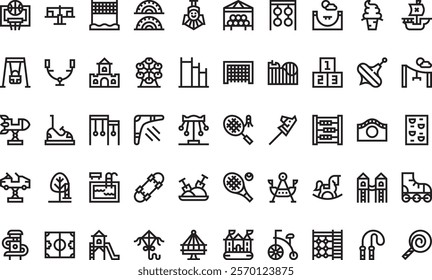 Playground icons  High-Quality Vector Icons Collection with Editable Stroke. Ideal for Professional and Creative Projects.