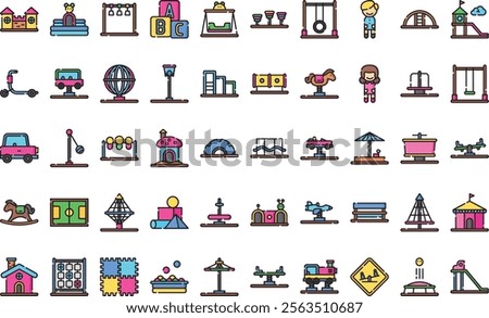 Playground icons High-Quality Vector Icons Collection with Editable Stroke. Ideal for Professional and Creative Projects.