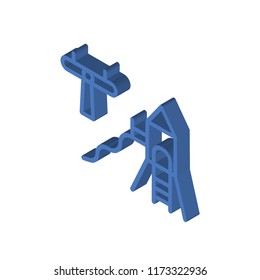 Playground isometric left top view 3D icon