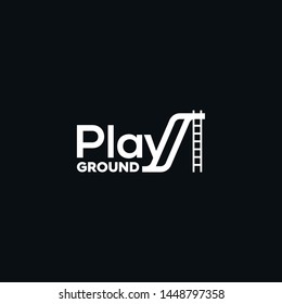 Playground Logo Typography Black White