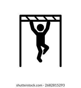 Ícone De Bares De Macaco De Playground Isolado No Fundo Branco 
