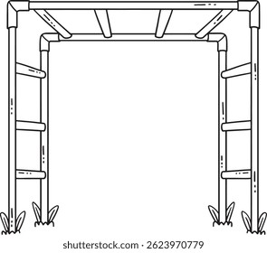 Playground Monkey Bars Pintura Isolada 