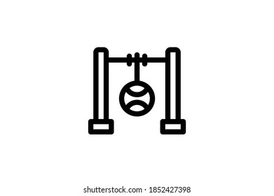 Playground Outline Icon - Swing
