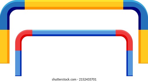 Playground parallel bars on white background illustration
