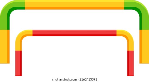 Playground parallel bars on white background illustration