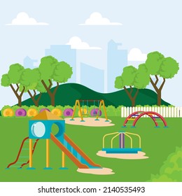 playground park design with games