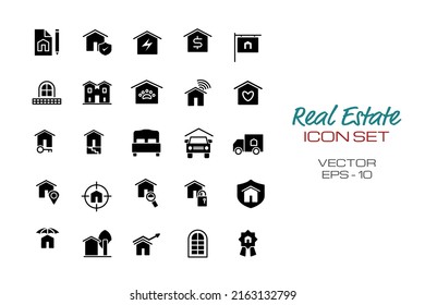 Playground, Park Icon Set with Glyph Style Concept Isolated on White Background. This Set Consist of 25 Icon Among seesaw, bumper car, waterslide etc. Vector Illustration