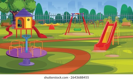 Playground Park, kids play area in public park