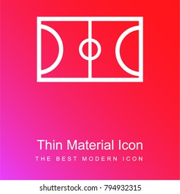 Playground red and pink gradient material white icon minimal design