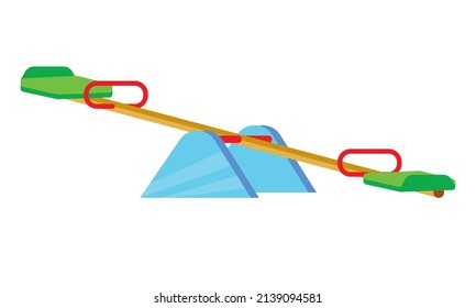 playground seesaw design over white