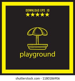 playground sketch vector icon