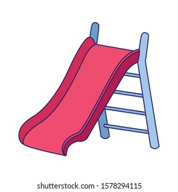 playground slice icon over white background, vector illustration