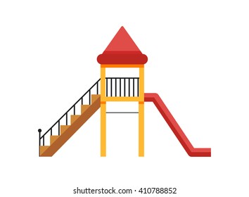 Playground with slide