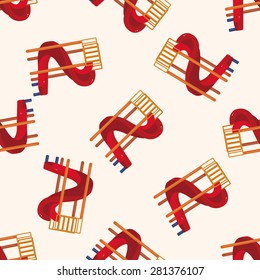 playground slide , cartoon seamless pattern background