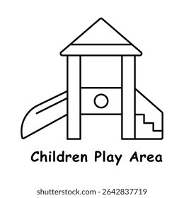 Playground Structure – Slide and Tower Representing Modular Play Equipment icon