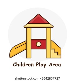 Playground Structure – Slide and Tower Representing Modular Play Equipment icon