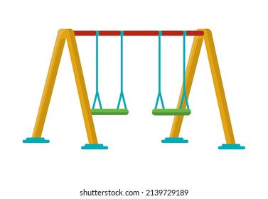 playground swing design over white
