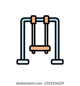 Playground Swing Icon Vector Illustration