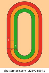 Playground track line icon. eps 10