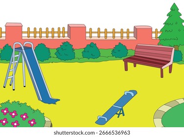 Um parque de diversões com vários balanços