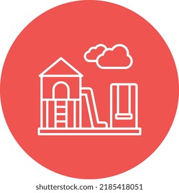 Playground vector icon. Can be used for printing, mobile and web applications.