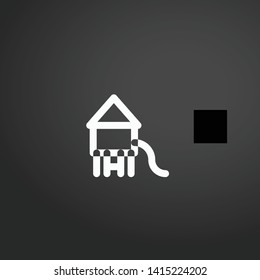 Playground vector icon. Playground concept stroke symbol design. Thin graphic elements vector illustration, outline pattern for your web site design, logo, UI. EPS 10.