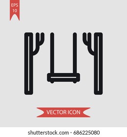 Playground vector icon, illustration symbol
