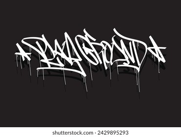 PLAYGROUND word graffiti tag style
