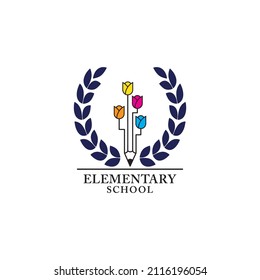 Playgroup, preschool, kindergarten logo template